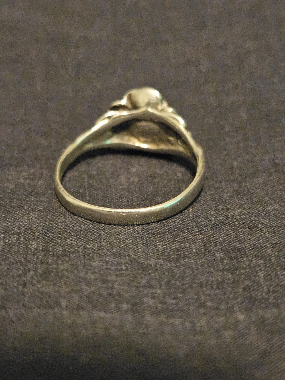 Vintage 925 Sterling Silver Sculpted Rose Flower Ring - Size 7 - Picture 3 of 7